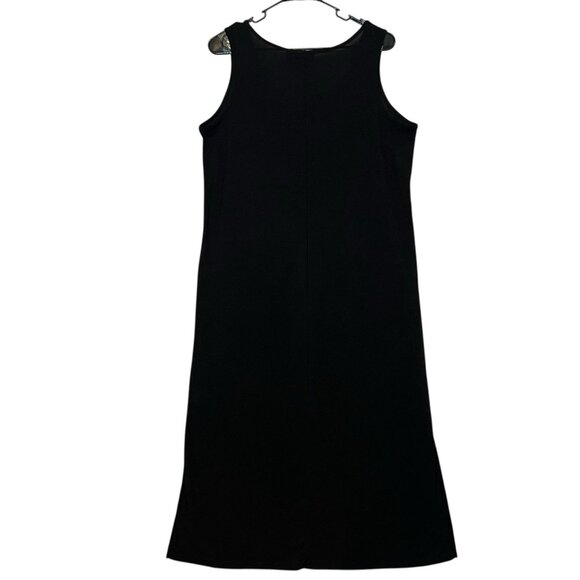 Attitudes by Renee Women Maxi Dress Tie Front Black Plus Size 1X Sleeveless New - Picture 4 of 11